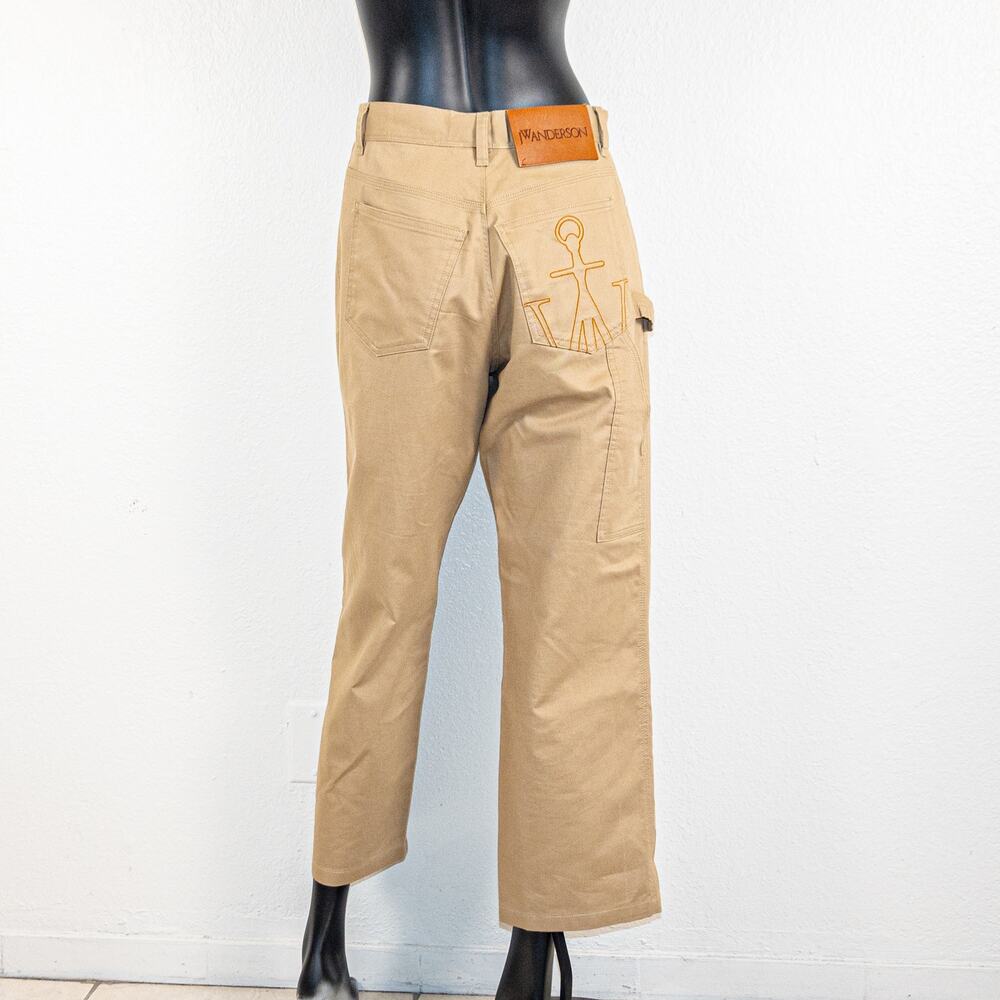 JW Anderson Straight Leg Carpenter Pants in Khaki Beige 28waist - Picture 3 of 12